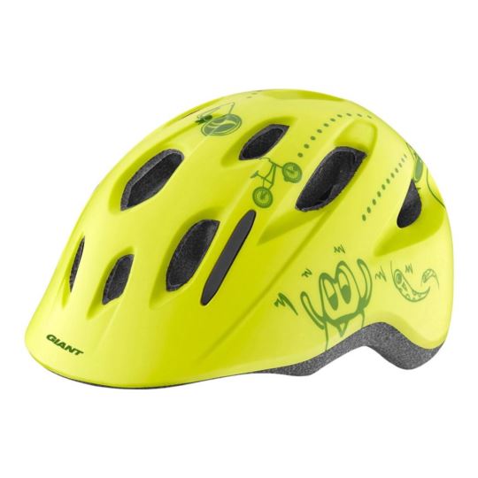 Kask Giant Holler limonkowy KID 46-51cm