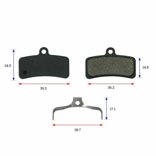 Klocki hamulca DS-43 półmetaliczne