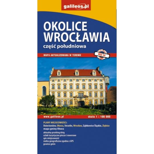 Mapa Okolice Wrocławia - cz. połudn. III
