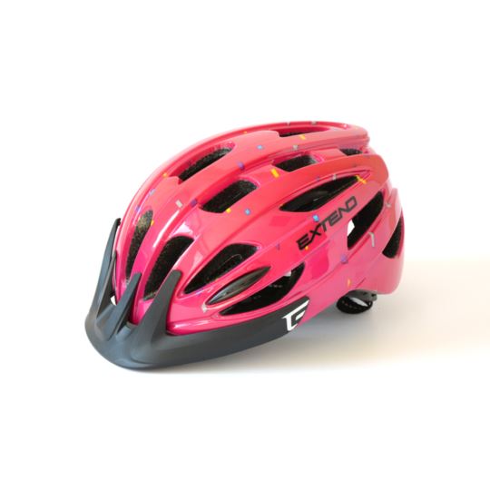 Kask EXTEND Courage confetti pink S/M (51-55cm)