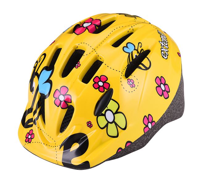 Kask EXTEND Lilly flowered yellow XS/S (47-51cm)