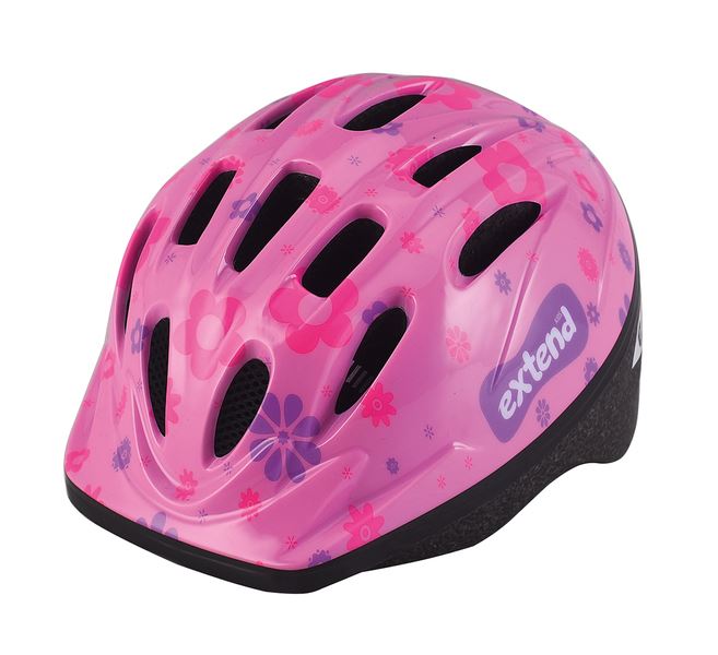 Kask EXTEND Lilly flowered pink XS/S (47-51cm)
